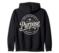 Cristianos Efesios Creados con Un Propósito Versículo Bíblico Fe Sudadera con Capucha