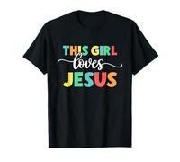 Cristianos Fe Dios Esta chica ama a Jesús Camiseta