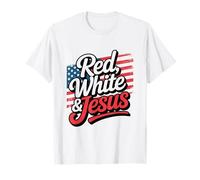 Cristianos Patrióticos Red White & Jesus Camiseta