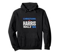 Cristianos por Kamala Harris y Tim Walz - Presidente de Voto '24 Sudadera con Capucha