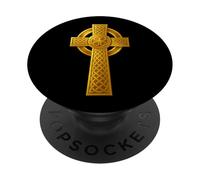 Cristic Celtic Cross - Irish Viking of Cristo PopSockets PopGrip Adhesivo