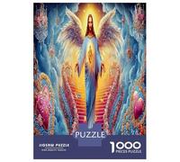 Cristo Celestial Puzzle Intelectual Desafío 1000 Piezas Jesús Juego De Rompecabezas Juego Familiar para Adultos Y Niños A Partir De 12 Años 70x50cm/1000pcs