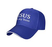 Cristo Cristianismo Jesús Es Mi Jefe Gorra El Sol Informal Gorra Running Clásica Running Gorros para Unisex Cumpleaños Mujer