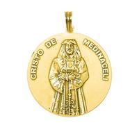 Cristo de Medinaceli Medalla en Oro de 18k maciza con 28mm. lisa
