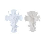 Cristo de silicona flexible para manualidades y jabones, adorno de manualidades, apto para horno y microondas, uso diario