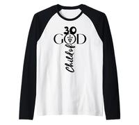 Cristo Dios 30 AÑOS JESÚS 30 DE Nacimiento Camiseta Manga Raglan