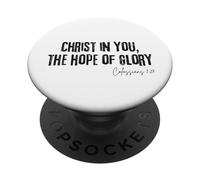 Cristo en Ti la Esperanza de Gloria Colosenses 1:27 Fe PopSockets PopGrip Adhesivo