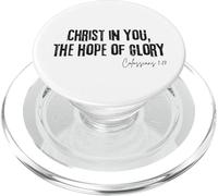 Cristo en Ti la Esperanza de Gloria Colosenses 1:27 Fe PopSockets PopGrip para MagSafe