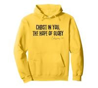 Cristo en Ti la Esperanza de Gloria Colosenses 1:27 Fe Sudadera con Capucha