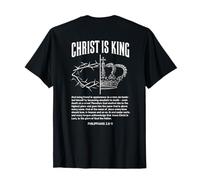 Cristo ES EL Rey X Comunidad DE FE Iglesia Corona Love Camiseta