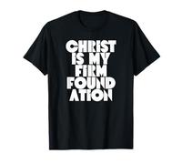 Cristo es mi fundamento Firme Jesús Religioso Cristiano Camiseta