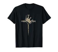 Cristo es Rey - Corona y Cruz Fe Cristiana Camiseta