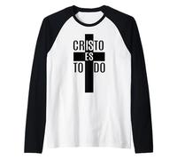 Cristo es Todo para mí; Él es el Amigo más Grande Camiseta Manga Raglan