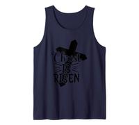 Cristo ha resucitado Fe Esperanza Amor Dios Cruz Bendito Camiseta sin Mangas