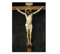 Cristo Jesús Crucificado Famoso Arte de la pared Pintura en lienzo Póster y reproducciones impresas Imagen de arte de pared para la decoración de la sala de estar del hogar Sin marco-40X50cm