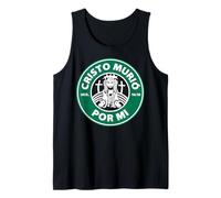 Cristo murió por mí, ahora yo vivo para Él. Camiseta sin Mangas