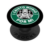 Cristo murió por mí, ahora yo vivo para Él. PopSockets PopGrip Adhesivo