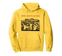 Cristo murió por Nuestros pecados (gráfico Minimalista de Jesús) Sudadera con Capucha