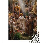 Cristo Puzzles 1000 Piezas Adultos EduGatoional Game Juego De Rompecabezas para Decoración del Hogar Cumpleaños Stress Relief 1000pcs (75x50cm)