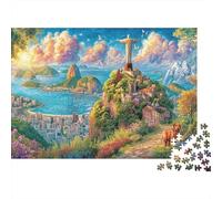 Cristo Redentor_ Brasil Rompecabezas 1000 Piezas De Lógica - para Adultos, Niños Y Toda La Familia, Puzzle Juego Didáctico, 52x38cm/1000pcs