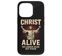 Cristo Vivo Resucitado Salvador Cristiano Resurrección Fe Arte Carcasa para iPhone 13 Pro