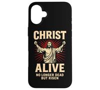 Cristo Vivo Resucitado Salvador Cristiano Resurrección Fe Arte Carcasa para iPhone 16 Plus