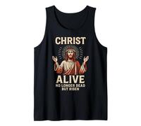 Cristo Vivo ya no está Muerto Sino resucitado Jesús Resucitado Arte Camiseta sin Mangas