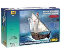 Cristóbal Colón Caravelle Expedition Ship Caravel Nina 1:100 Modelo Kit Zvezda