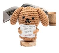 Criterios De Punto Alegre - Peluly Hecho A Mano Edificantes, Juguetes Rellenos Alegres | Animales De De Ganchillo Positivo, Figuras De Ganchillo Alentadoras, Muñecas Amigurumi Felices Para Bamb