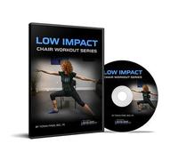CRITICAL BENCH - Serie de entrenamiento de silla de bajo impacto DVD - Ejercicios de seguimiento de bajo impacto para movilidad, equilibrio, fuerza central y fuerza total del cuerpo