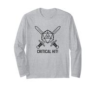 Critical Hit Energy Love Juegos de Mesa Gamer Manga Larga