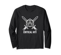 Critical Hit Energy Love Juegos de Mesa Gamer Manga Larga