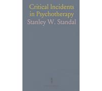 Critical Incidents in Psychotherapy