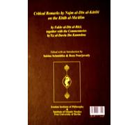 Critical Remarks by Najm al-Din al-Katibi on the Kitab al-Ma'alim. Together with the Commentaries by Izz al-Dawla ibn Kammuna.