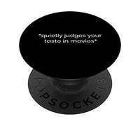 Crítico de cine Cinéfilo Cine Divertido Amante de la película Hipster Regalos PopSockets PopGrip Intercambiable