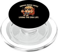 Crítico de Cine no pagado Funny CNA Nurse Life Popcorn Art PopSockets PopGrip para MagSafe