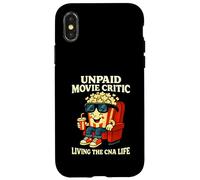 Crítico de Cine no pagado Viviendo la Vida CNA Arte Divertido de Palomitas de maíz Carcasa para iPhone X/XS