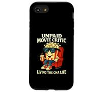 Crítico de Cine no pagado Viviendo la Vida CNA Arte Divertido de Palomitas de maíz Carcasa para iPhone SE (2020) / 7/8