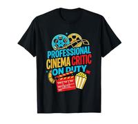 Crítico de Cine Profesional en Servicio Retro Movie Buff Camiseta