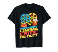 Crítico de Cine Profesional en Servicio Retro Movie Buff Camiseta