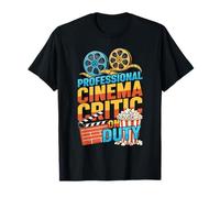 Crítico de Cine Profesional en Servicio Retro Movie Buff Camiseta