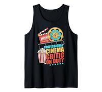 Crítico de Cine Profesional en Servicio Retro Movie Buff Camiseta sin Mangas