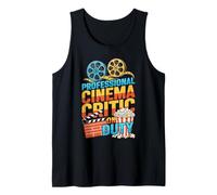 Crítico de Cine Profesional en Servicio Retro Movie Buff Camiseta sin Mangas