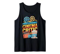 Crítico de Cine Profesional en Servicio Retro Movie Buff Camiseta sin Mangas