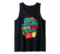 Crítico de Cine Profesional en Servicio Retro Movie Buff Camiseta sin Mangas