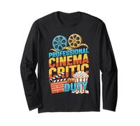 Crítico de Cine Profesional en Servicio Retro Movie Buff Manga Larga