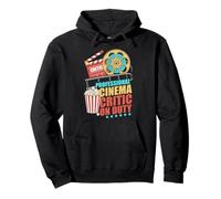 Crítico de Cine Profesional en Servicio Retro Movie Buff Sudadera con Capucha