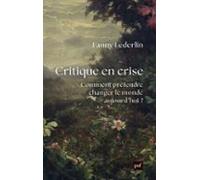 Critique En Crise (ebook)