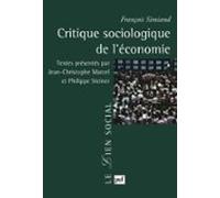 Critique Sociologique De Léconomie (ebook)