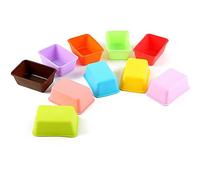 CRITIVE-S Molde Bizcocho Silicona 10 Piezas - cuece al horno el pastel de queso del mollete del molde, Panna Cotta, pudín